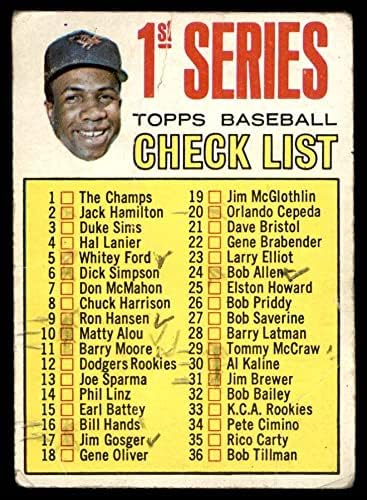 1967. TOPPS 62 R Checking 1 Frank Robinson Baltimore Orioles Loše oriole