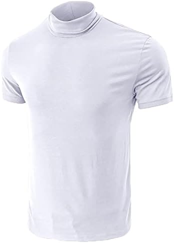 Ljetne majice za muškarce muško proljeće i ljetno pune majice bluza s visokim ovratnikom Turtleneck T majice sa