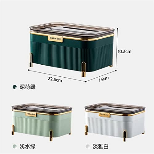 Zhaolei tamnozelena višenamjenska kutija za tkiva domaćin u domaćinstvu Maska Sundries Creative Desktop Podjela kutije za odlaganje