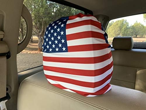 Američki zastava za zastave Navlake za automobile - set od 2, dan sjećanja, američki zastava za zastavu Zaštitnik za glavu, 4. jula,