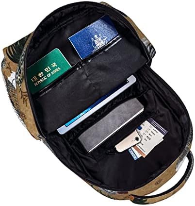 Ewmar pinotnik i pileći print tiskani platneni ležerni ruksak / lagana težina studentski ruksak ruksaka za prijenosnog računala /
