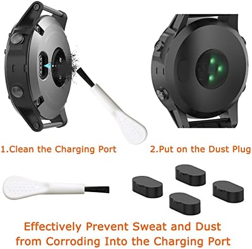 Kompatibilan sa Garmin Instinct 2 Watch Band, 22mm Mekani silikonski zamena remena za solarni / taktičke / eSport / plim / crossover pametni sat