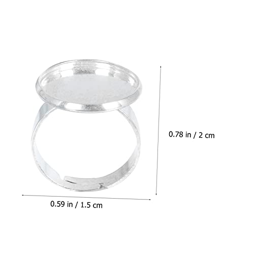 FOMIYES 12 kom ekstenzija trepavica prsten za manikir alati za manikir trepavice sa ljepilom prikaz noktiju tabela za nokte umjetnost za nokte koja prikazuje ploču pigmentni ljepilo prstenovi lepak za trepavice prstenje Držač prstena