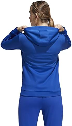 Adidas Women's TI FZ punog zip jakne, Wicking vlage - mornarsko plavo / bijelo