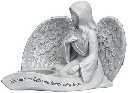 Poklon / mirovod rimskim, kolekcijom Bersevement, 5,5 H Memorijal Angel figura, religiozni, kućni dekor