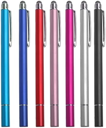 Boxwave Stylus olovkom Kompatibilan je s Motorolom APX sljedećem - Dualtip Capacitiv Stylus, Fiber Tip Disc Tip kapacitivni olovka za Motorola APX Sljedeća - Metalno srebro