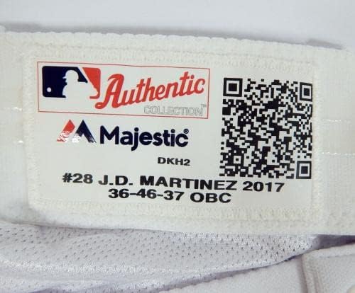 2017 Arizona Diamondbacks JD Martinez 28 Igra Polovne bijele hlače 36-46-37 18 - Igra Polovne MLB hlače