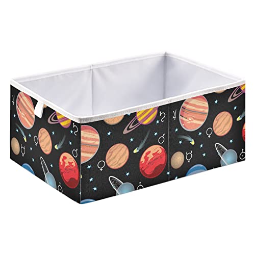 Planete Solarni sistem Kocke Cube Skladište bin Skladišta za skladištenje Vodootporna igračka korpa za kante za organizaciju kocke za dječje igračke u kancelariji za knjige robe u kancelariji - 11.02x11.02x11.02 u