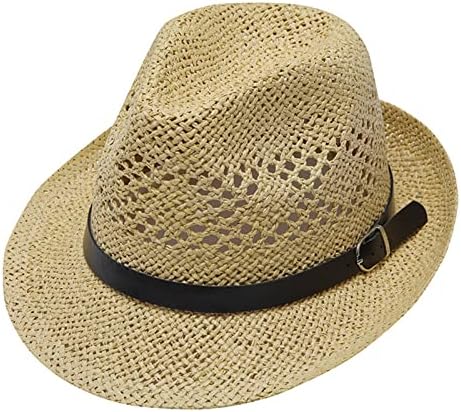 Slamnati Fedora šeširi za muškarce Trilby Panama šeširi podesivi smotani lagani šeširi za pecanje ljetni šeširi za zaštitu od sunca