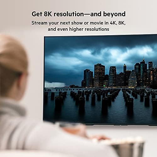 Belkin Ultra HD HDMI 2.1 kabl 6.6 FT/2M, 4K HDMI kabl Ultra velike brzine, 48GBPS HDMI 2.1 kabl - Dolby Vision HDR & 8k@60Hz sposoban,