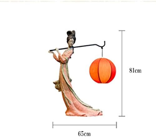 Uxzdx Moderna nova kineska imitacija klasične dame stolna svjetiljka dnevni boravak studijski ukras ukrasi osvjetljavajući umjetnost