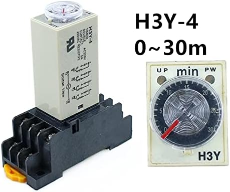 UNCASO 1pcs H3Y-4 0-30m Power Snaga rada Relej TIMER DPDT 14PINS H3Y-4 DC12V DC24V AC110V AC220V