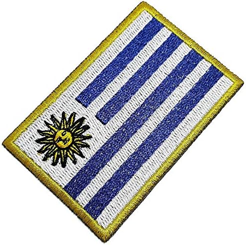 BP0023T 01 BR44 Urugvajska zastava zemlje vezena zakrpa zlatna granična uniforma Kart Kimono, glačalo ili šivanje