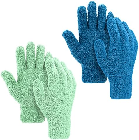 Aster 2 par zimske rukavice za uklanjanje prašine od mikrovlakana, rukavice za čišćenje u domaćinstvu rukavice za čišćenje prašine rukavice za čišćenje od mikrovlakana za muškarce, čišćenje kuće za žene