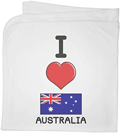 Azeeda 'Volim Australia' Pamuk Baby pokrivač / šal