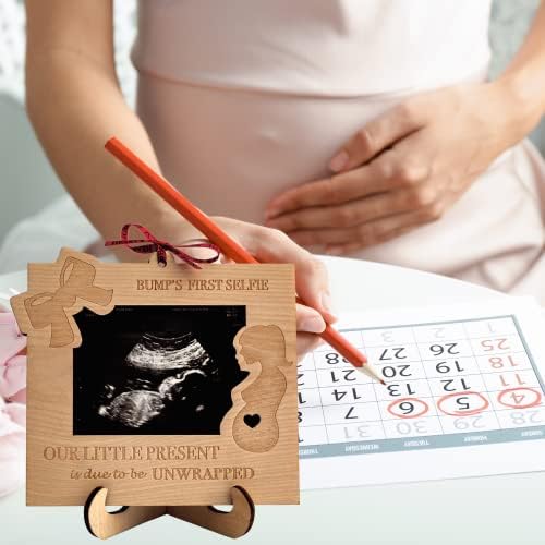 Heart-ov znak Sonogram Snicks Frame | Mama bi bila i trudna mama pokloni | Ultrazvučni okviri za slike | Nove mami poklone za žene