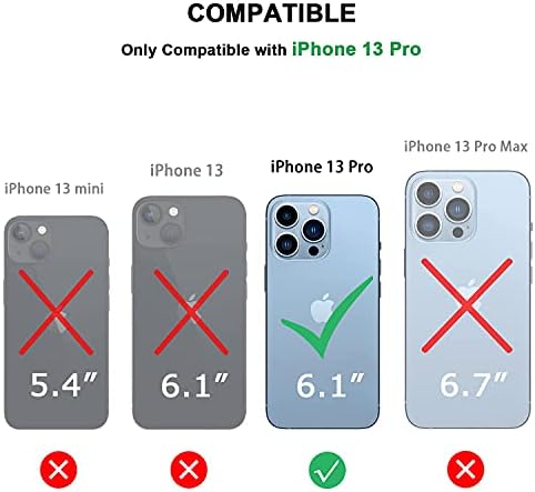 TENDLIN kompatibilan sa iPhone 13 Pro Case Wallet dizajn Premium kožna torbica sa 2 slota za držače kartica kompatibilne za iPhone