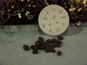 Grožđice i sušene brusnice ugrađene 12 kalupa u šupljini silikonski kalup 2545 Hrana-sapun-svijeća-fleksibilna silikonska kalupa