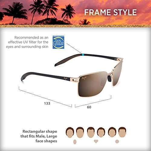 Maui Jim Muški uvala Park polarizirane pravokutne sunčane naočale
