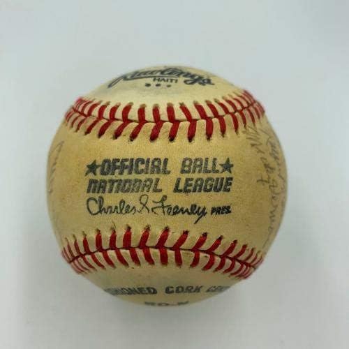 Joe Dimaggio Freddie Lindstrom Yankees Dani starih tajmora Hof Multi potpisan bejzbol - autogramirani bejzbol