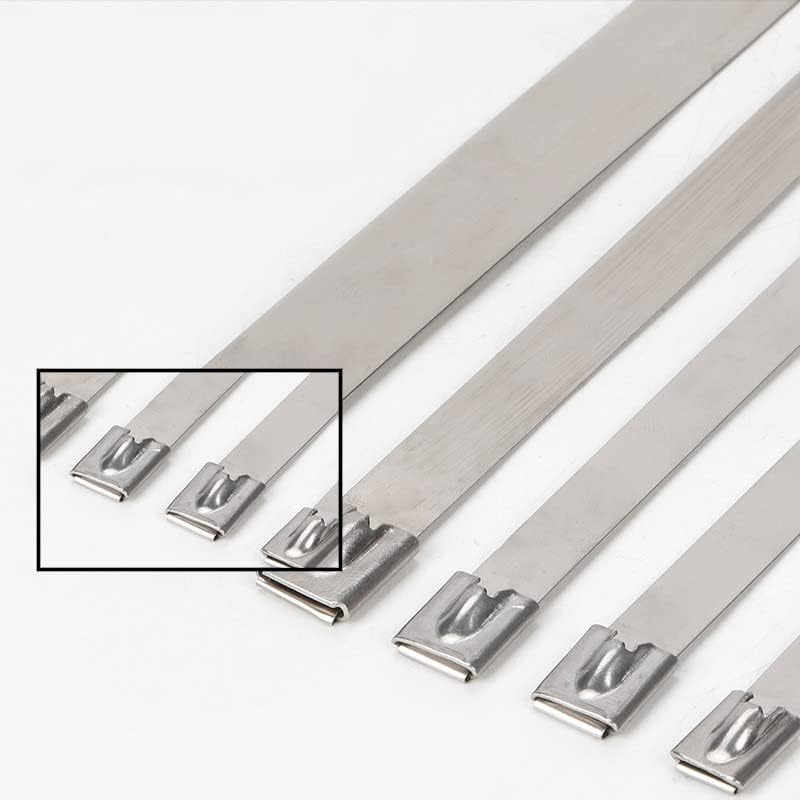 10 20 100 kom je od nehrđajućeg čelika metalni kabl kabel izduvni omot obloženi metalnim zip-ispušnim multifunkcionalnim zaključavanjem kablovima