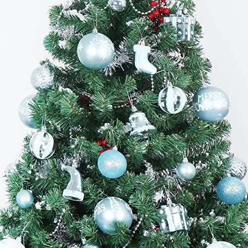 Joiedomi 112 PCS Božićni ukrasi sa zvezdanim stablom, razbijenim božićnim ukrasima za odmor, ukras za zabavu, ukrasima drveća i događajima