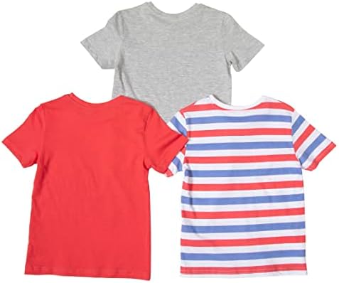 Yamp Boys i Toddlers grafičke osnovne majice kratkih rukava, udobne osnovne majice za odjeću za djecu 3 pakovanja