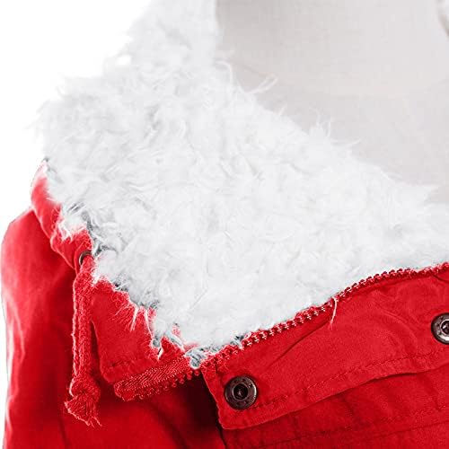 Suleux crvena jakna Ženski džemperi za žene Ženske jesenske jakne Biker jakna od jakne od runa žene prekrivena jakna jakna umjesto krzna crvena, velika