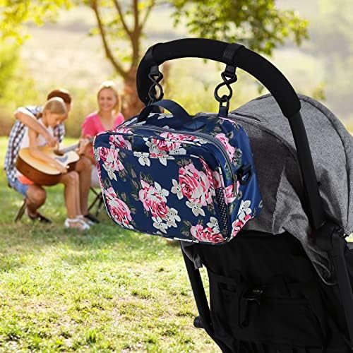 Organizator bebe kolica s izoliranim džepom, univerzalno uklapaju većinu kolica, prostora za pelene, maramice i igračke