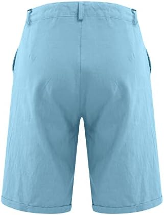 WenKomg1 muške gaćice, osnovna lagana plaža kovčega pamučna posteljina prozračna kratke hlače za puštanje pidžame dno