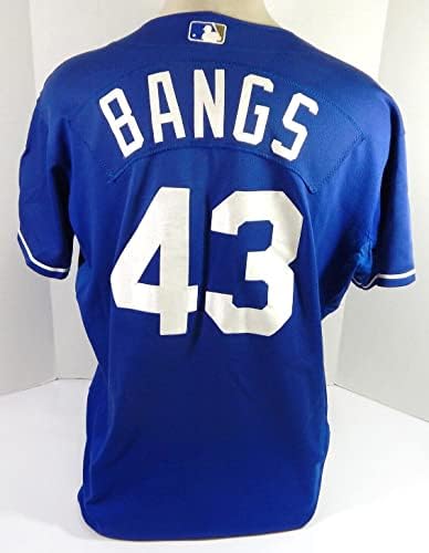 Kansas City Royals Parker Bangs # 43 Igra Polovni plavi dres Ext St BP 52 DP39038 - Igra Polovni MLB dresovi
