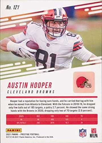 2021 Panini Prestige # 121 Austin Hooper Cleveland Browns NFL fudbalska trgovačka kartica