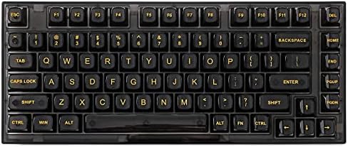 YUNZII X75 82 ključna vruća zamenljiva mehanička tastatura sa prozirnim poklopcima tastera, tastatura za montiranje zaptivke 75, RGB