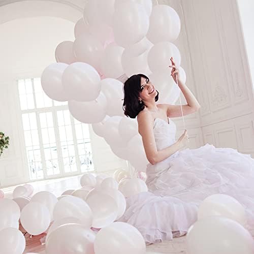 Bijeli baloni Party Balloons 110 pakovanje - 80pcs 12 inča +30 kom 5 inčni globos Blancos bijeli baloni za lateks za vjenčanje Gradion