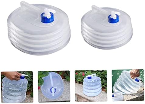 Claspeed 2pcs preklopno vodeno vrećicu Prijenosni čajnik za vodu prenosivi čajnik za vodu preklopno boce vode sklopiva kašika za vodu uvlačiva skraćena za vodu u obliku ribe kašika za skladištenje vode