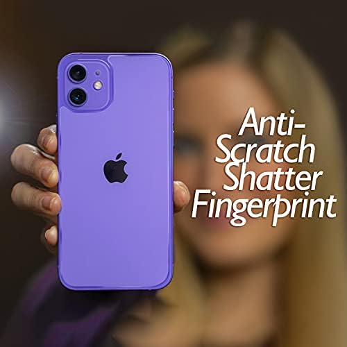Shacoryze zaštita za stražnji ekran za iPhone 12 [3-Pack], zadnje kaljeno staklo [Haptic Touch] Temper Glass Film Premium HD Clarity Anti-Fingerprint / Scratch kompatibilan sa iPhoneom 12