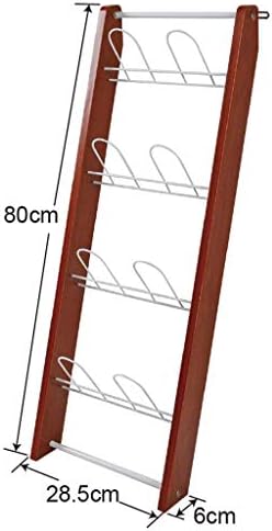 LXB Naslovna ukras multifunkcijski nosač cipela zid viseći drveni kućni multi-sloj kreativni prostor uštede prostora uz zid, crveni