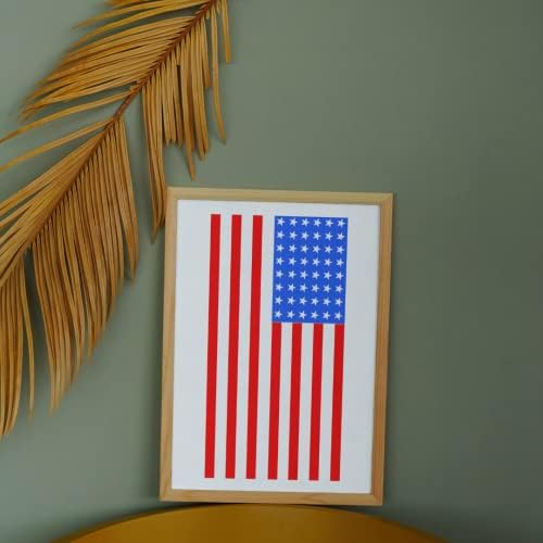 Šablon - Američke zastava zvijezde usklađene u stupcu s prugama najboljim vinilnim velikim šablonima za slikanje na drvu, platnu,