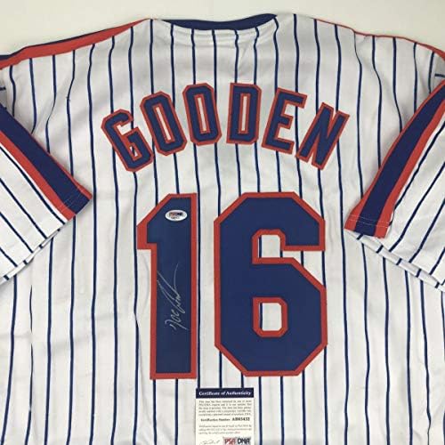 Potpisani / potpisani Dwight Doc Gooden New York Bejzbol dres PSA / DNK COA