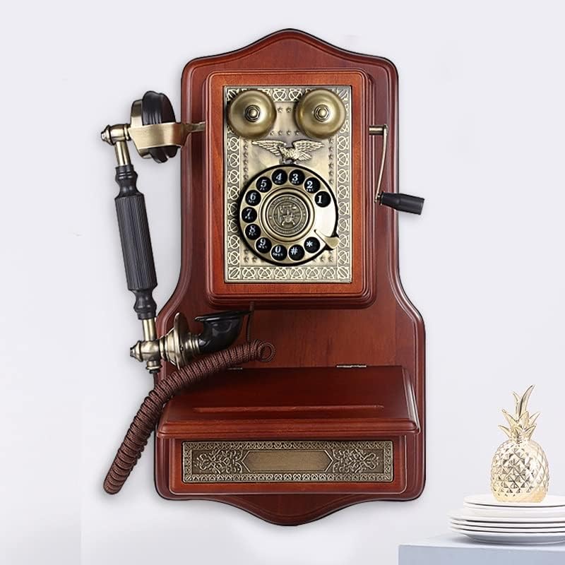 Zidni montirani montirani Klasični telefon za rotiranje brvnara Antikni telefon