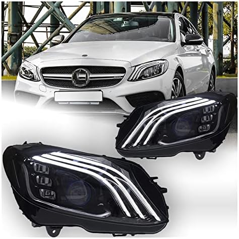 Auto svjetla kompatibilna sa Benz W205 LED prednja svjetla projektor objektiv 2014-2020 C180 C200 C260 C300 DRL glavna lampa automobilska