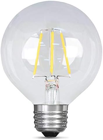 Feit električna Bpg2525/827 / LED 180 lumena 2700k LED sijalica sa mogućnošću zatamnjivanja, čista završna obrada, prosječan vijek trajanja od 15000 sati / 13,7 godina, u skladu sa RoHS, LED sijalica, G25 oblik sijalice, pakovanje od 12