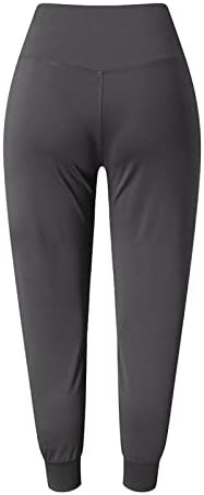 Ženske hlače joggers sa džepovima kožem Slimmig Trčevi dukseri Uzroci kauzalne pune dužine teretane Sportske gamaše
