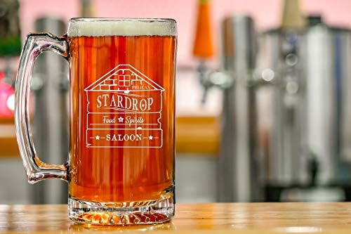 Hat morski pas džinovski laserski gravirani pivski šolja 28 unci pivo Stein - Stardrop salon rustikalni bar Igra hrane Parody potpisao logotip
