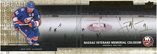 John Tavares New York Islanders Autographing 2014-15 Gornji palubni brošura RH-JT Trading Card - hokej na hokejskoj ploči sa autogramiranim
