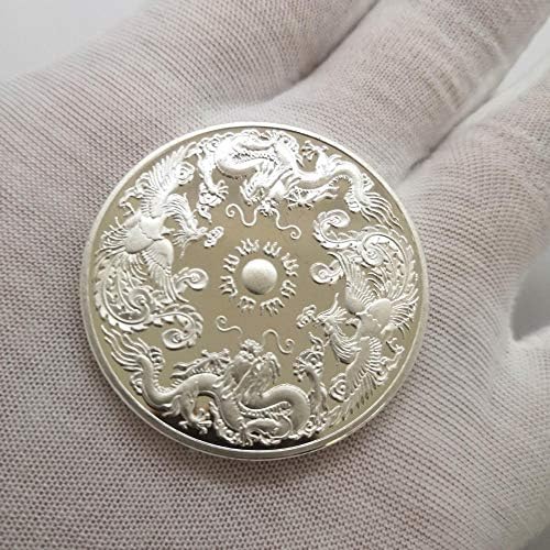 Novi zmaj Phoenix Xiang Memorial Coin Coin Zood Gold Silver Coin Coin Company Poklon CustomIzablecoin Kolekcija Komemorativni novčić