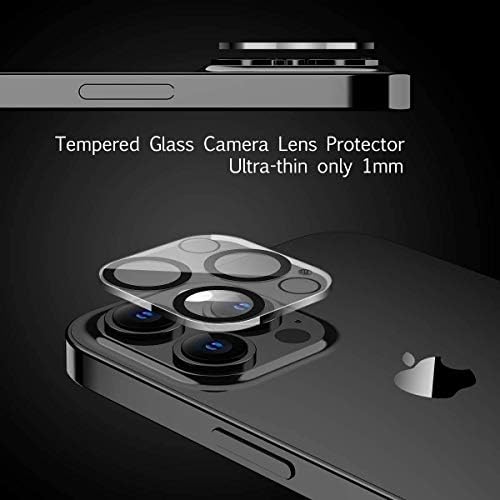 [2 Pakovanje]Zaštita ekrana kamere za iPhone 12 pro 5G Zaštita ekrana kaljeno staklo, futrola bez mjehurića HD jasna zaštita ekrana sa objektivom kamere protiv ogrebotina za iPhone 12 6.1