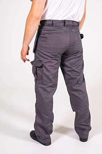 Fashio muns građevina Cordura hlače stolari Komunitni džepovi za teške uvjete ojačane koljena, nose sigurnosne pantalone