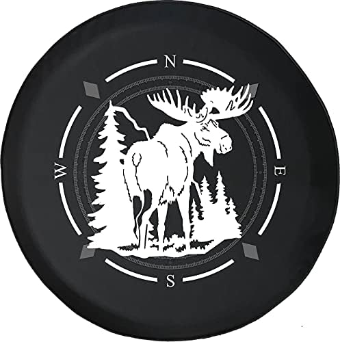 Američki neograničeni rezervni poklopac guma Kompas moose u planinama pokrivači kotača odgovara za SUV dodatnu opremu Prikolica RV