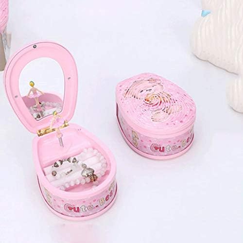 Zhyh Pink Balet Music Box plastični nakit Box Girl Royusel Ručno ručno lučivo Music Box mehanizam